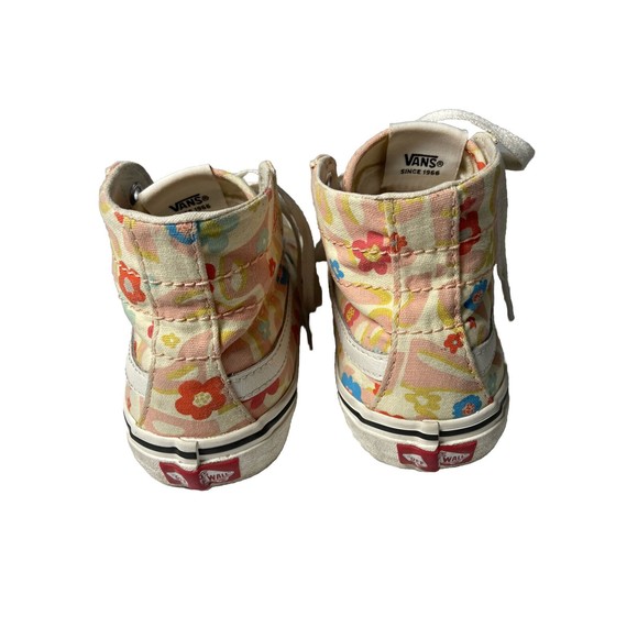 VANS Sk8-Hi Tapered Floral Women's Canvas Sneaker Skate Size 7 Eco Cush 500714 - Picture 4 of 14